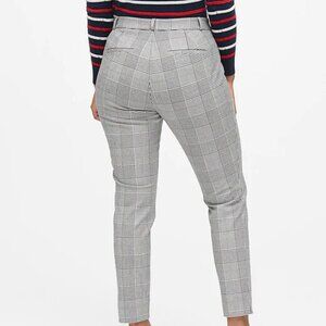 Banana Republic Houndstooth Plaid Sloan Skinny fit Stretch Ankle Pants